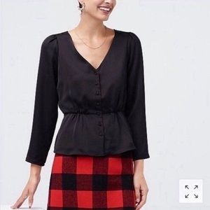 NWT J Crew Satin Blouse